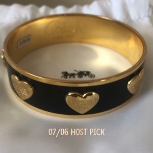 NWT Coach Bracelet Black Enamel